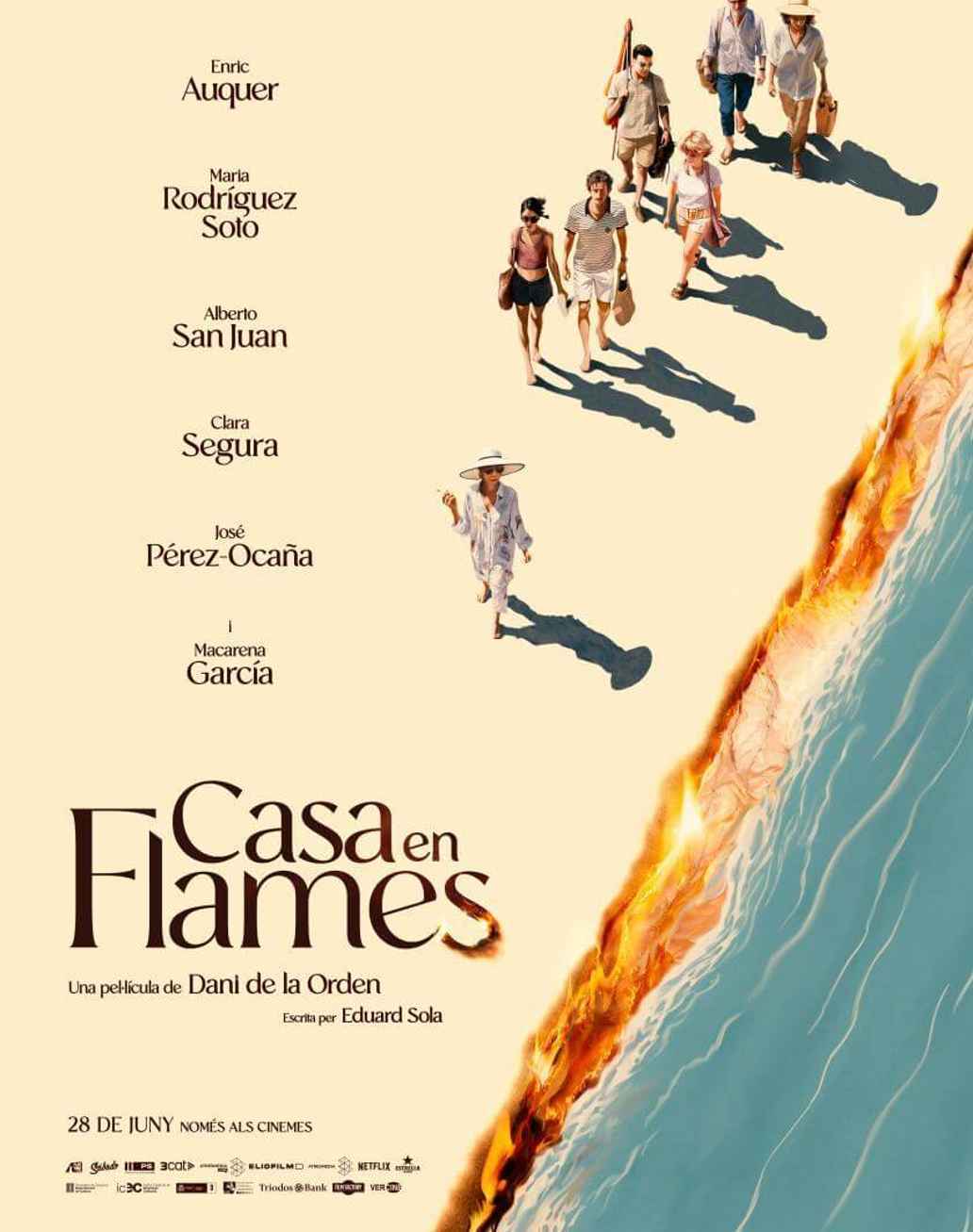 Cartel de 'Casa en llamas'