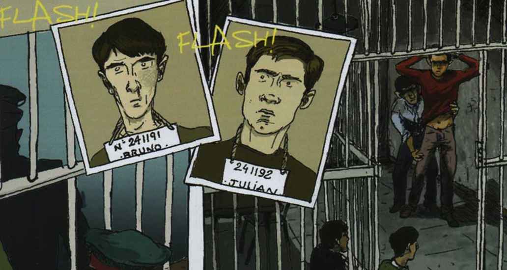 Viñeta de "El violeta"